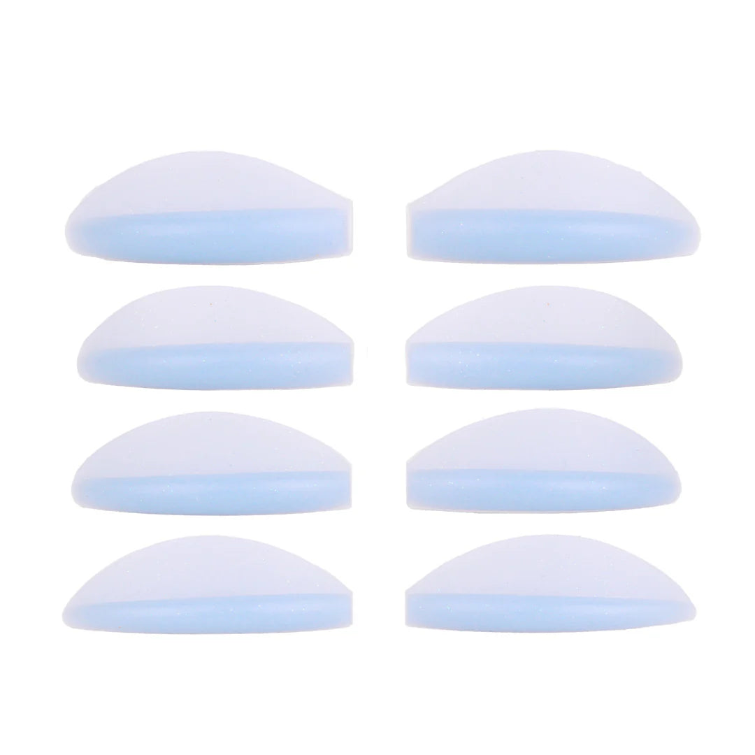 CURL PROFESSIONAL SILICONE EYELASH PADS FOR LASH LAMINATION - INDIGO COLOR, 4 PAIRS