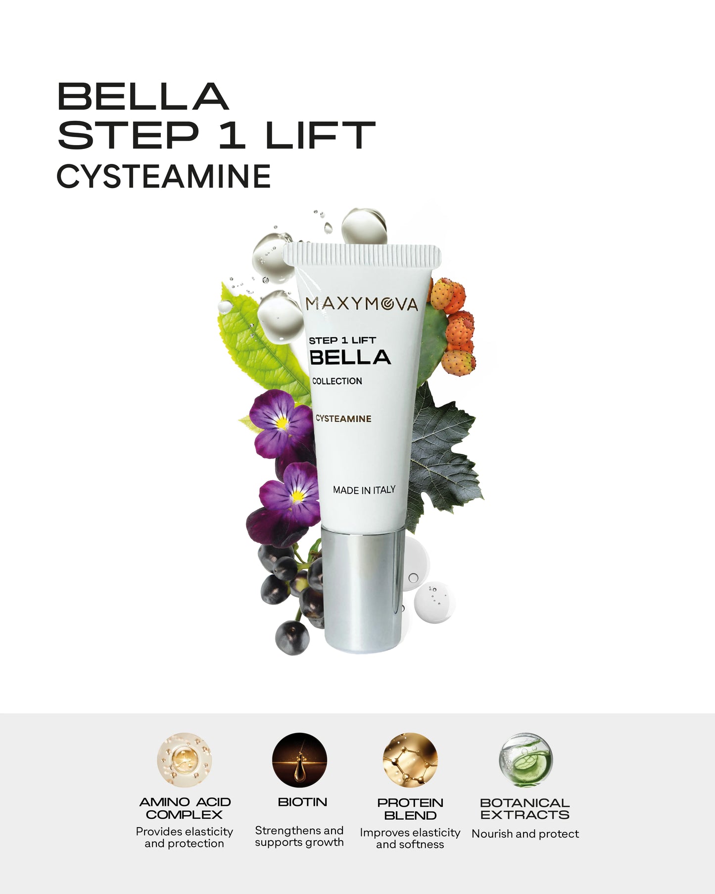 COLLEZIONE BELLA FASE 1 - CISTEAMINA PER IL LIFTING DELLE CIGLIA COREANO - TUBETTO DA 10 ML