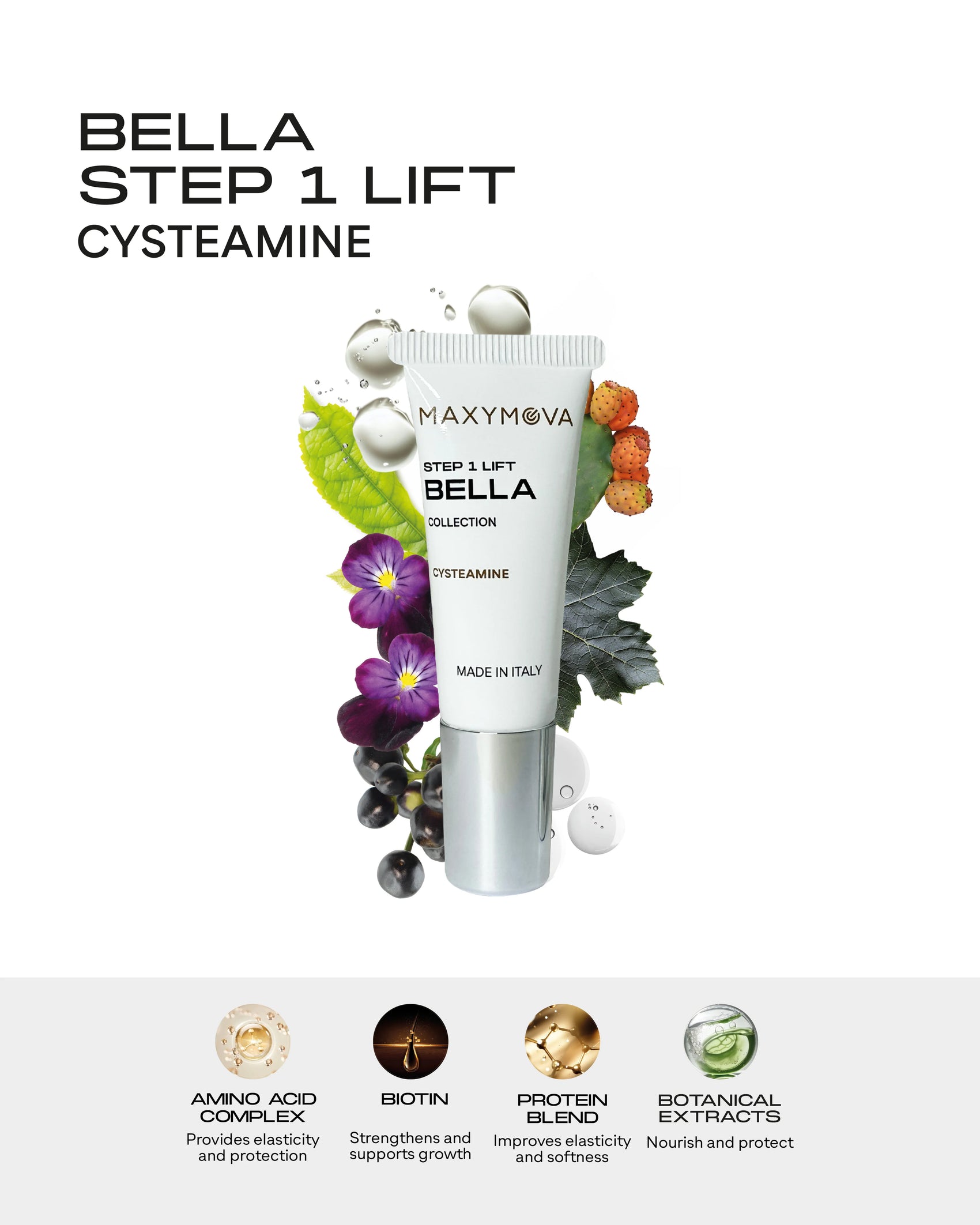COLLEZIONE BELLA FASE 1 - CISTEAMINA PER IL LIFTING DELLE CIGLIA COREANO - TUBETTO DA 10 ML