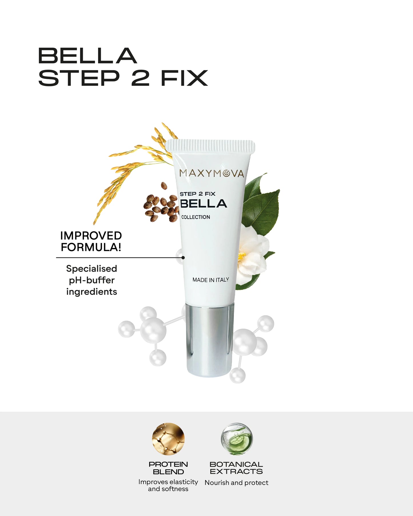 BELLA COLLECTION STEP 2 CREMA FISSANTE PER LAMINAZIONE SOPRACCIGLIA E CIGLIA - TUBETTO DA 10 ML