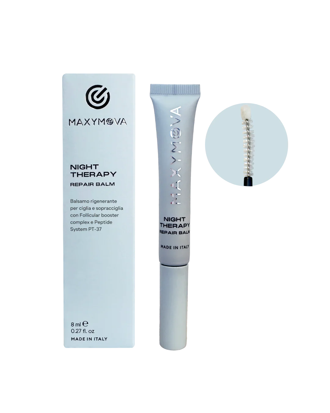BALSAMO RIPARATORE NOTTURNO PER CIGLIA E SOPRACCIGLIA. TRATTAMENTO NUTRIENTE E RINFORZANTE